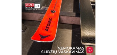 Antradieniais - nemokamas slidžių vaškavimas!